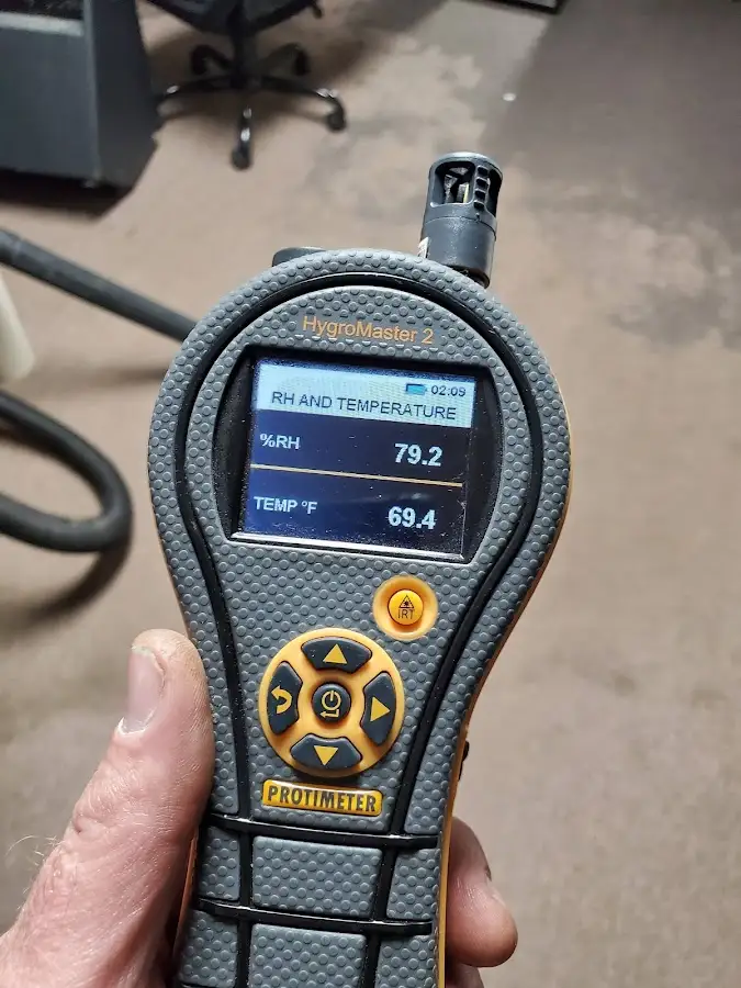 Moisture meter humidity assessment for Fire & Smoke Damage Restoration in Livingston
